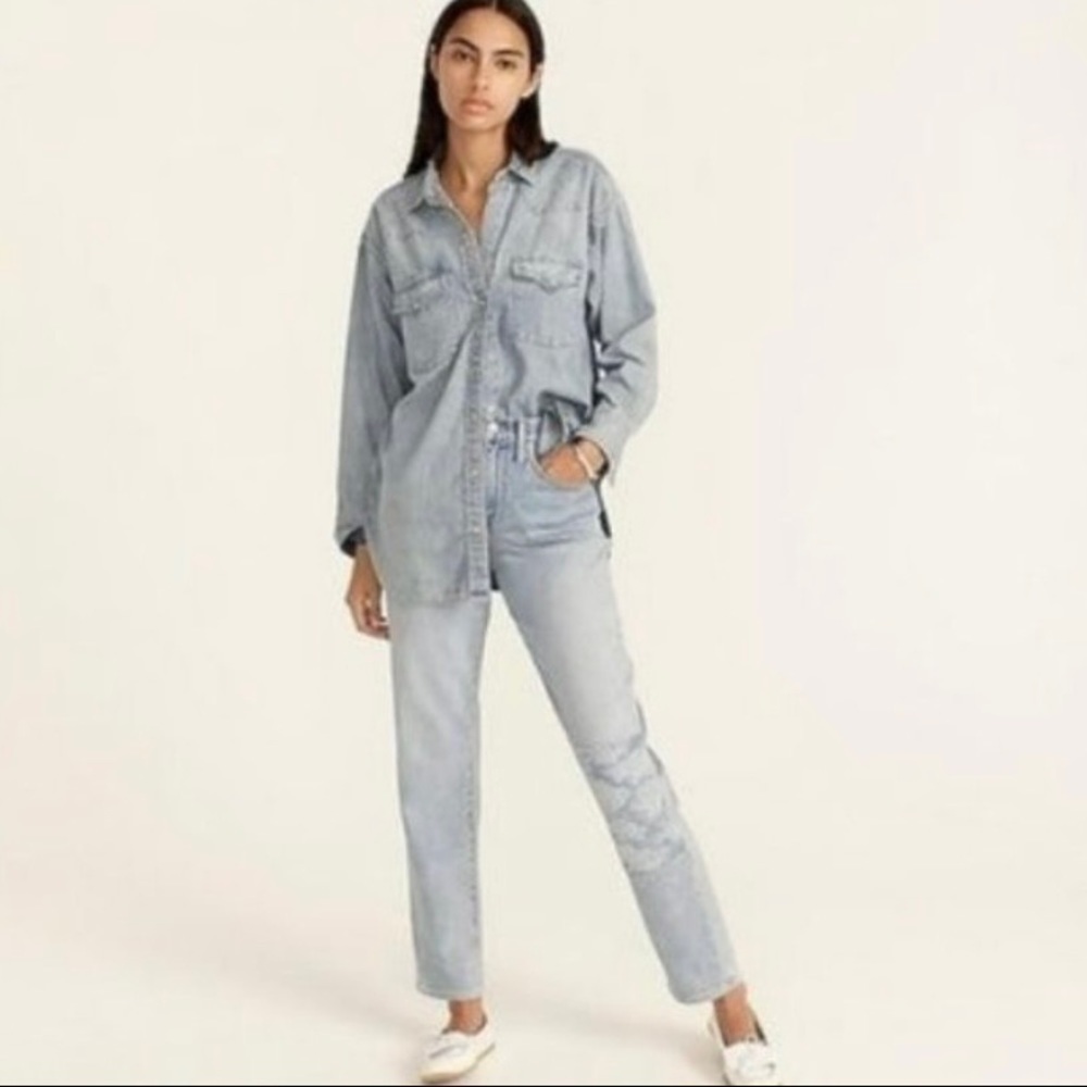 J.Crew Slouchy Boyfriend Denim Jeans in Norwich Wash Size 29 Regular